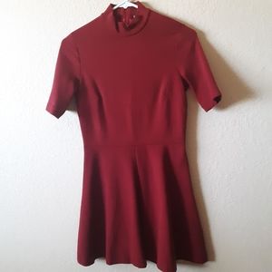 H&M red fit and flare dress, size 6